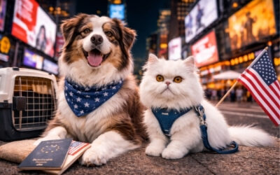 Transporte de pets para Estados Unidos e Canadá: o que você precisa saber